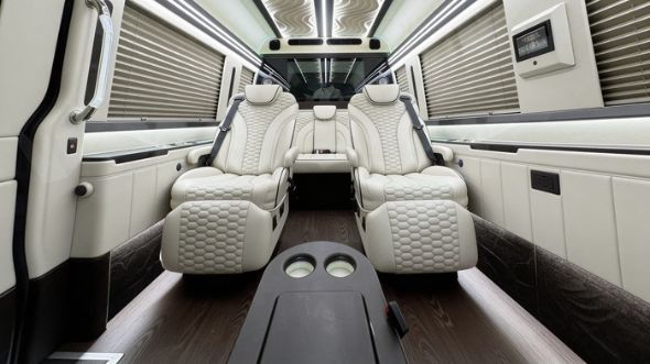 gilbert 8 passenger sprinter van interior