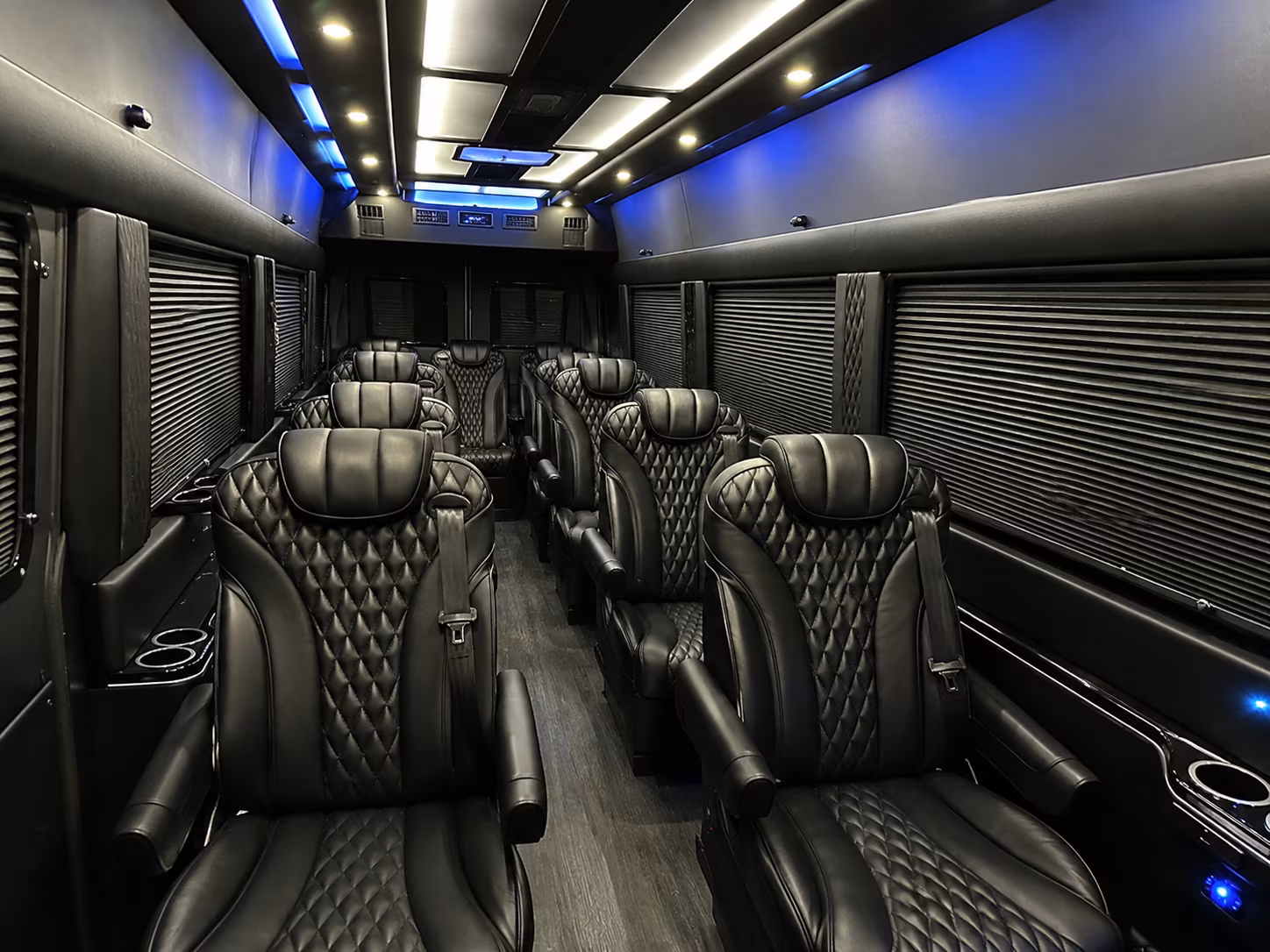 gilbert 12 passenger sprinter van inside